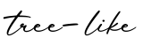 单词tree-like书写