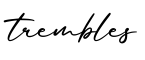 单词trembles书写
