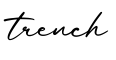单词trench书写