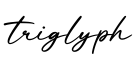 单词triglyph书写