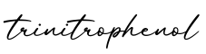 单词trinitrophenol书写