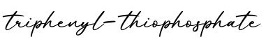 单词triphenyl-thiophosphate书写