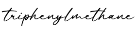 单词triphenylmethane书写