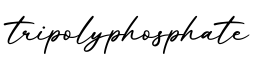 单词tripolyphosphate书写