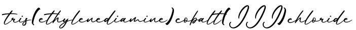 单词tris(ethylenediamine)cobalt(III)chloride书写