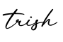 单词trish书写