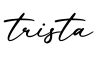 单词trista书写