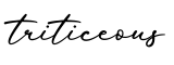 单词triticeous书写