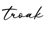 单词troak书写