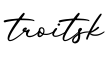 单词troitsk书写