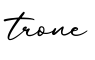 单词trone书写