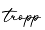 单词tropp书写