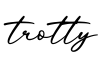 单词trotty书写