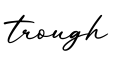 单词trough书写