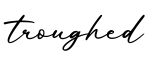 单词troughed书写