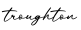 单词troughton书写
