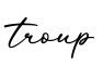 单词troup书写