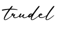 单词trudel书写