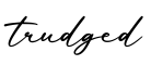 单词trudged书写