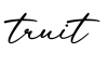 单词truit书写