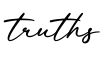 单词truths书写