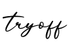 单词tryoff书写