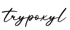 单词trypoxyl书写