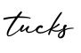单词tucks书写