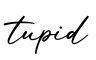 单词tupid书写