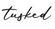 单词tusked书写