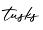 单词tusks书写