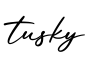 单词tusky书写