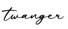 单词twanger书写
