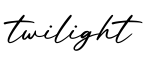 单词twilight书写