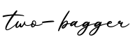 单词two-bagger书写