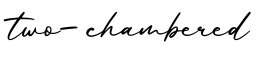 单词two-chambered书写