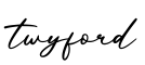 单词twyford书写