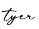 单词tyer书写