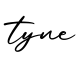 单词tyne书写