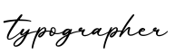 单词typographer书写
