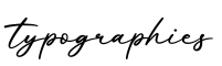 单词typographies书写