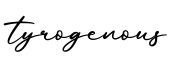单词tyrogenous书写