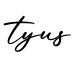 单词tyus书写