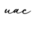 单词uac书写