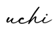 单词uchi书写