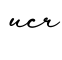 单词ucr书写