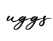 单词uggs书写