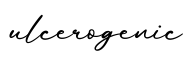 单词ulcerogenic书写