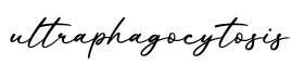 单词ultraphagocytosis书写