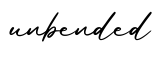 单词unbended书写